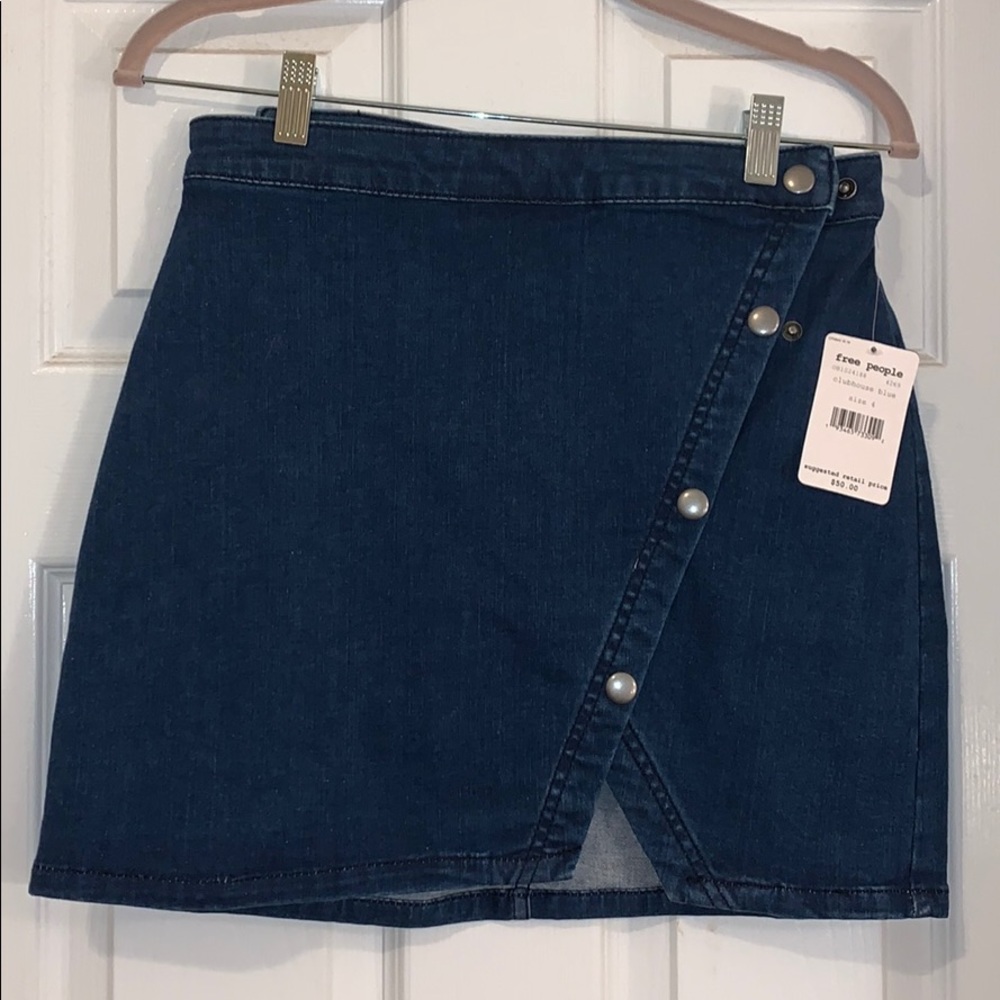 Blue Jean Free People Skirt